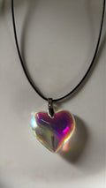 Holographic heart pendant