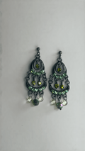 Sage forest earrings