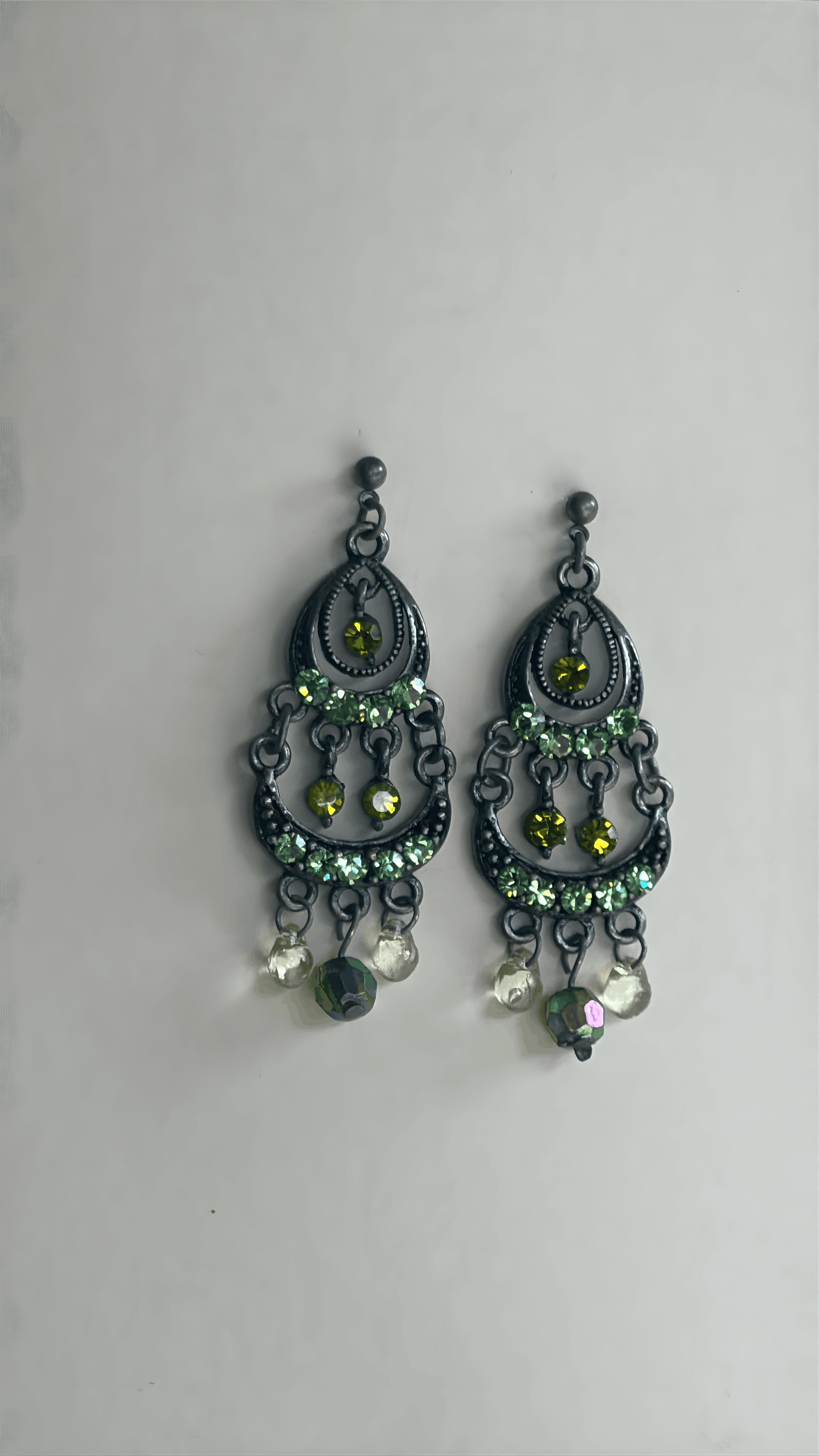 Sage forest earrings