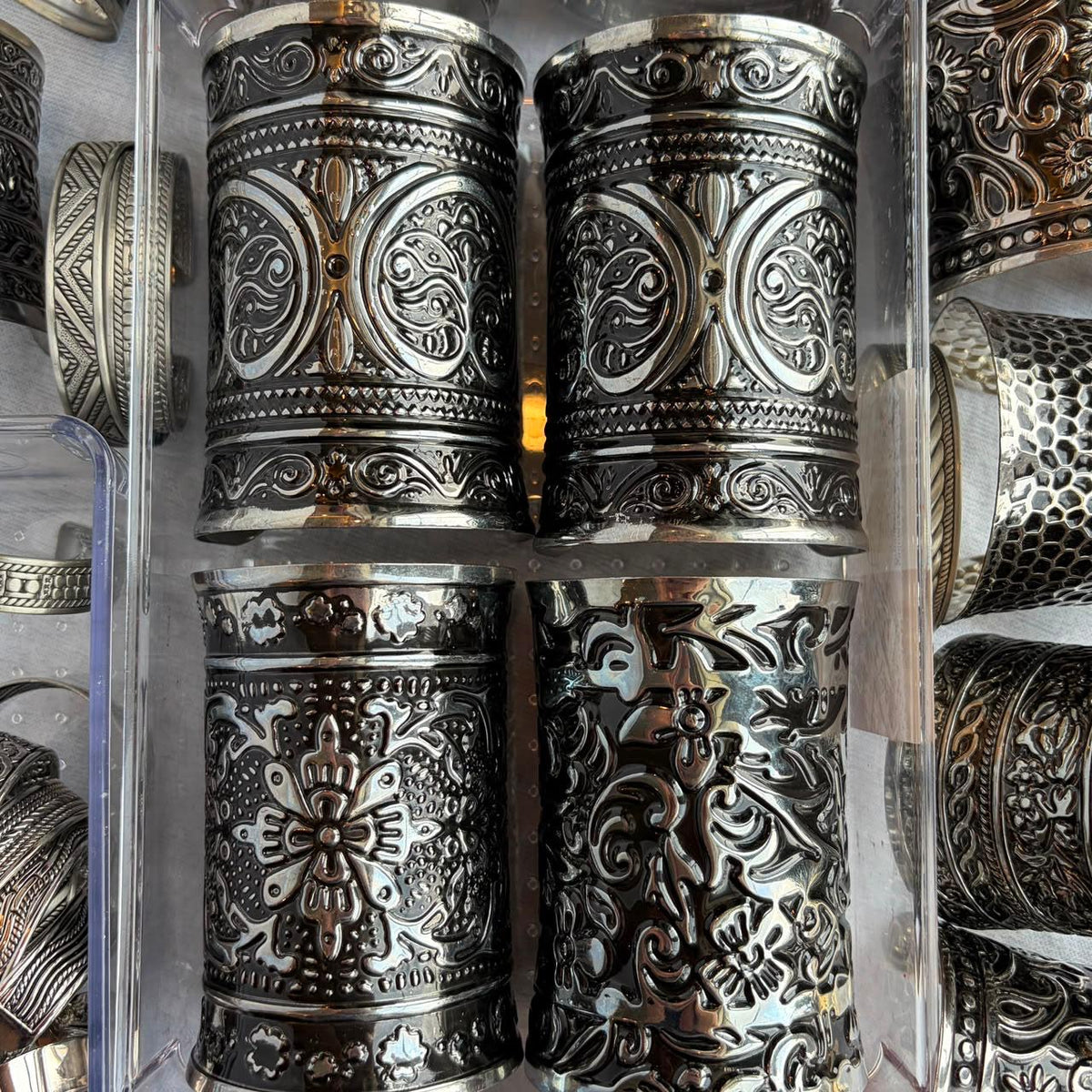 Vintage silver full cuffs