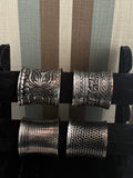 SIlver chunky cuffs