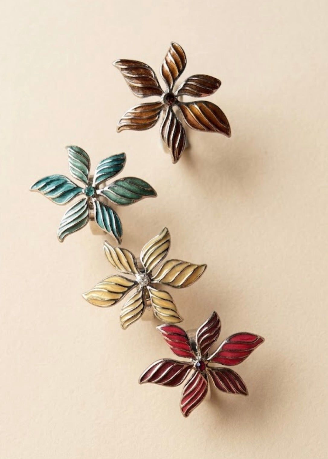 Adjustable floral ring