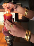 Golden bangles set of 6