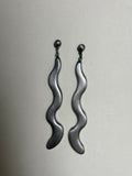 Abstract silver earrings