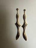 Abstract gold earrings