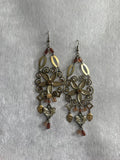 Golden blossom earrings
