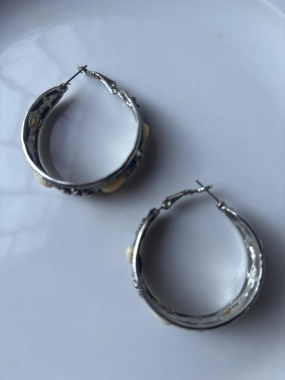 Sage stone hoops